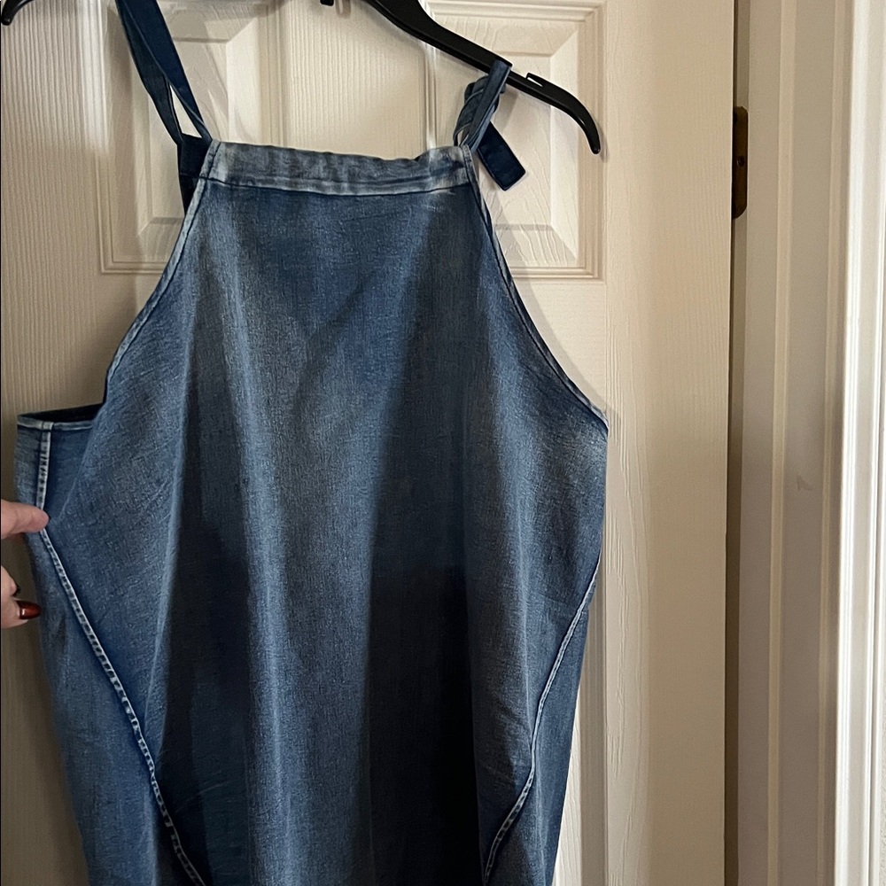 Denim top with Adjustable Straps NWT